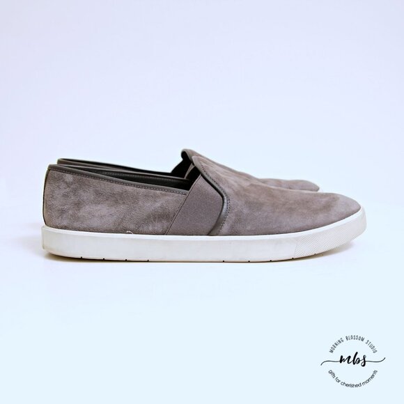 Vince Preston Suede Slip Ons - Picture 1 of 12